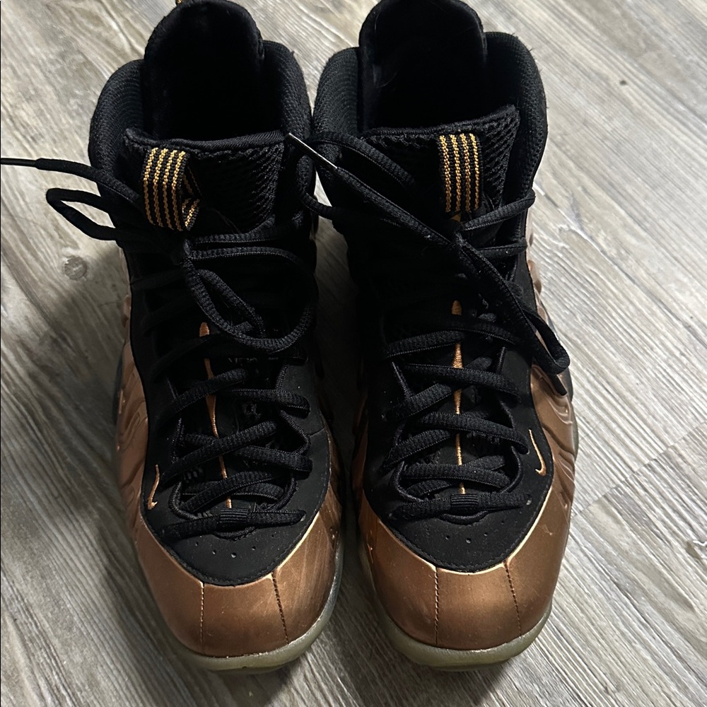 Nike Kids Sneakers Black and Copper Foam Posite